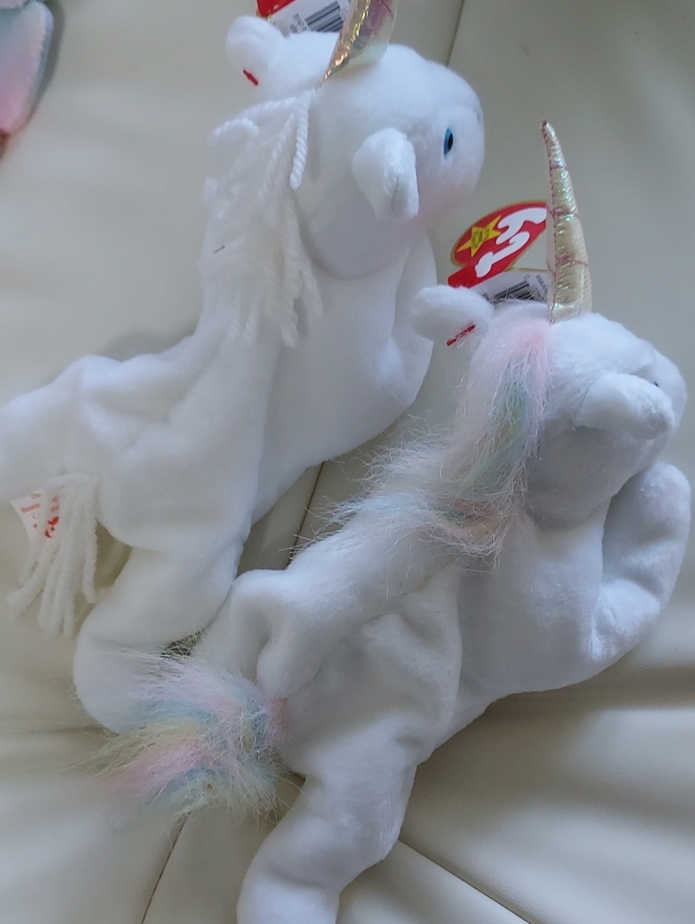 Lot Of 8 Ty Beanie Babies INCL 2 Mystic The Unicorn With Iridescent Horns - Picture 4 of 16